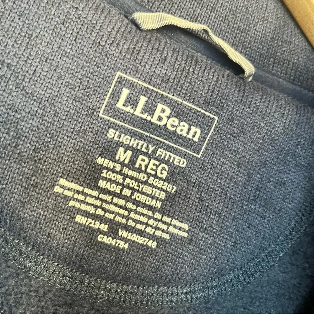 L.L. Bean Sweater Fleece Full Zip Jacket Medium
